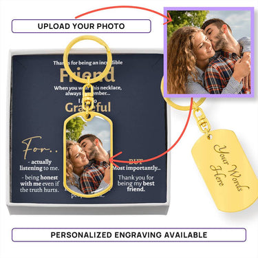 Guy Friend Morse Code Keychain - Love You This Much